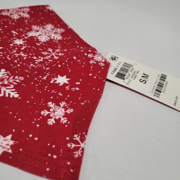 Family PJs Merry Snowflake Holiday Dog Bandana NWT Size Pet S/M - Picture 5 of 7
